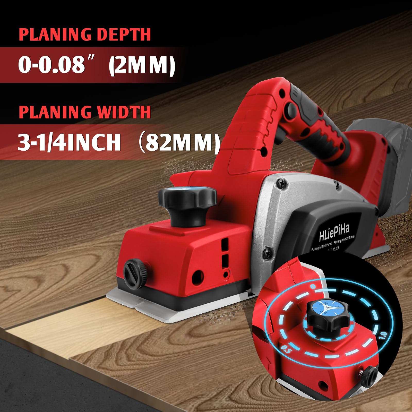 HLiePiHa 3-1/4 inch planing width for wide boards