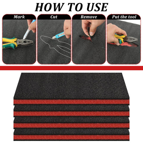 Soft shockproof drawer liner foam by Hlimior
