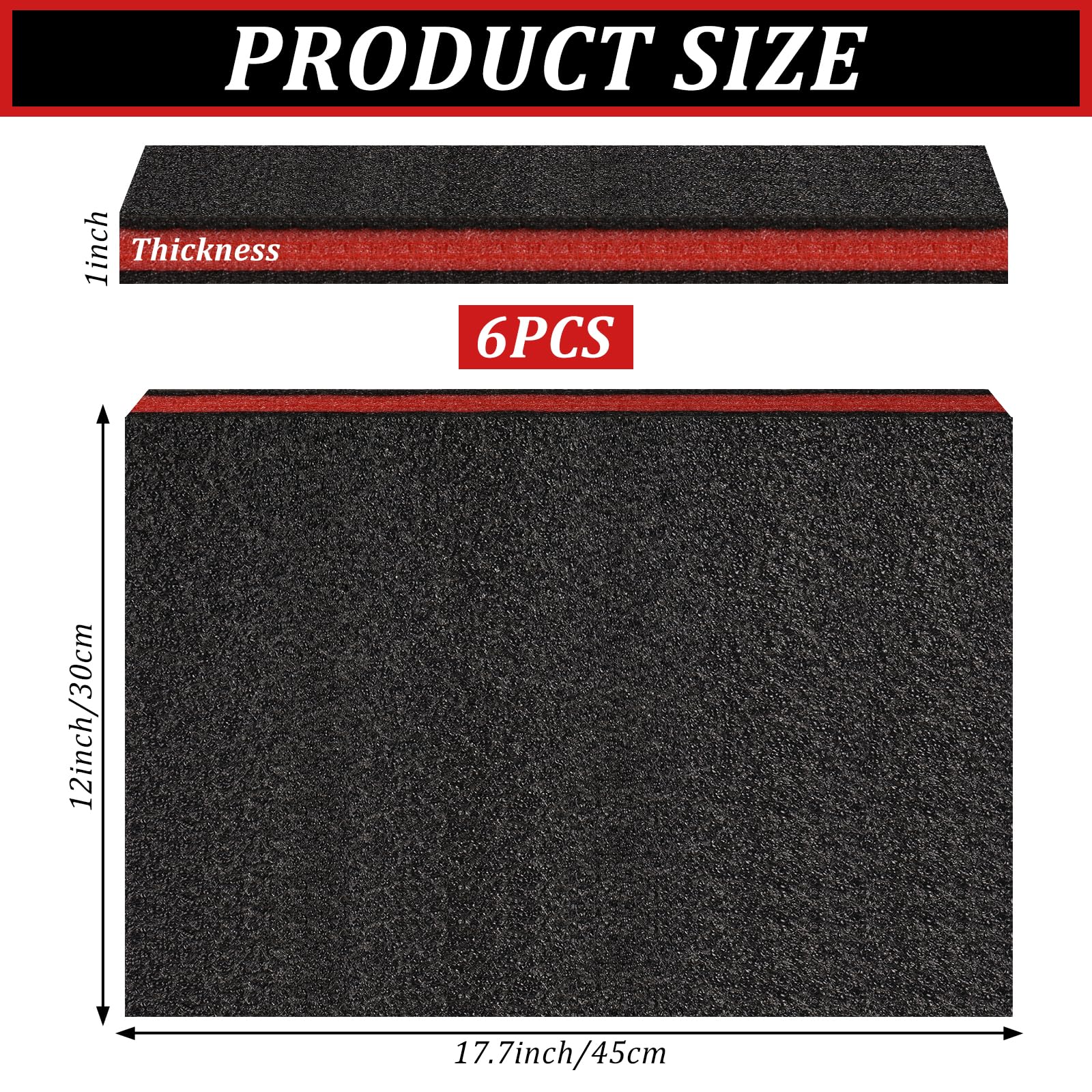 Durable EPE foam toolbox liners cushion tools during transport