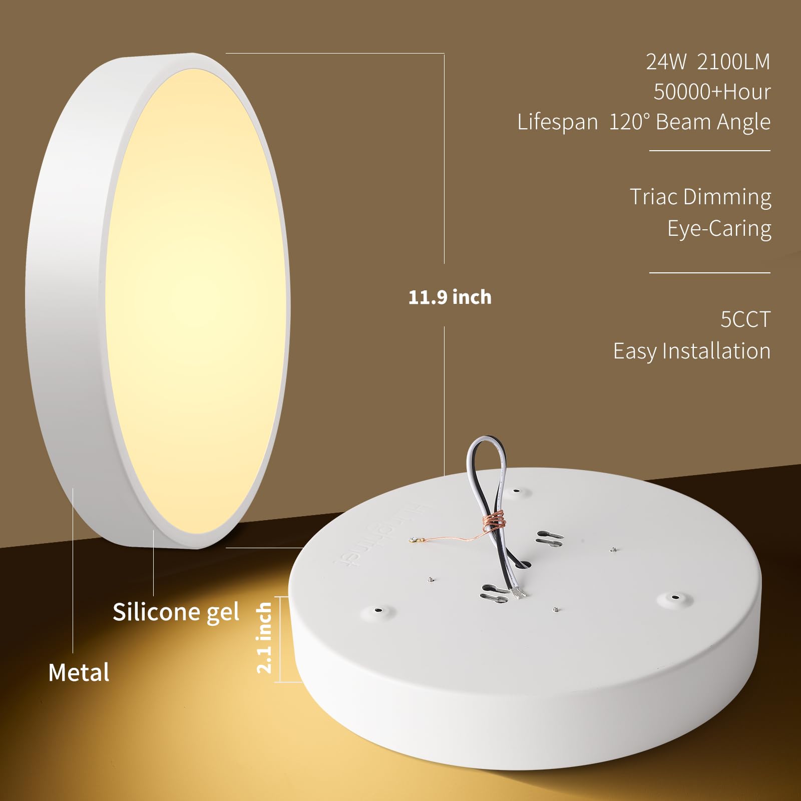 HLinghtnet 5CCT color temperature range for versatile room ambiance