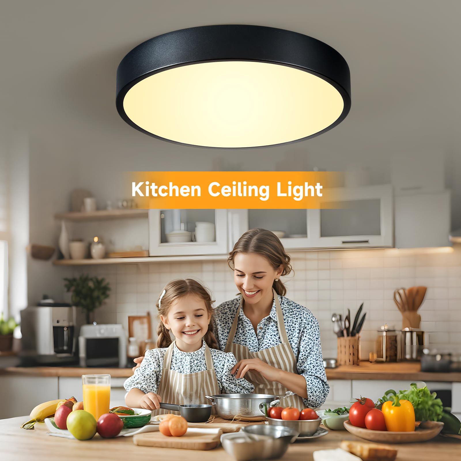 HLinghtnet flush mount ideal for bedroom or entryway ceilings