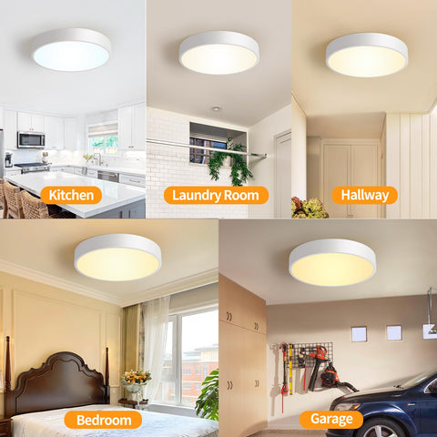 HLinghtnet modern round fixture complements bedrooms and living spaces