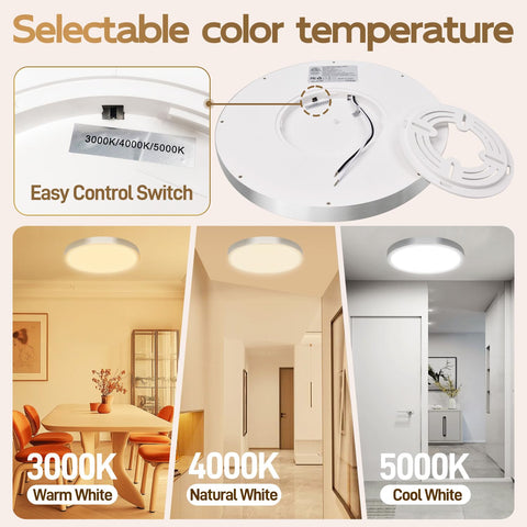 Hlite 3CCT selectable 3000K-5000K light for flexible mood and task lighting