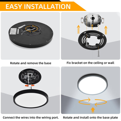 Hlite bedroom ambiance with black finish and glare-free brightness.