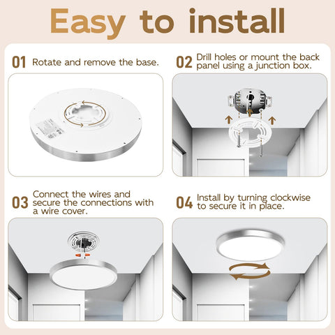 Hlite easy-install slide-and-lock bracket for quick ceiling upgrades