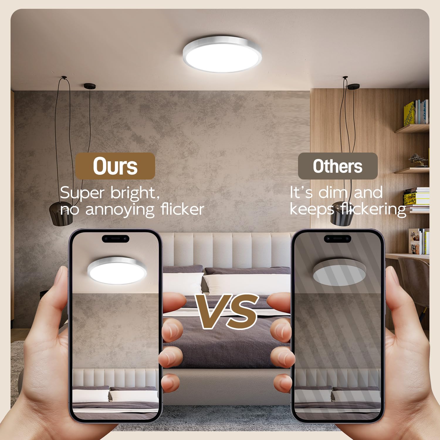 Hlite slim-profile 12-inch design fits tight ceilings with even illumination
