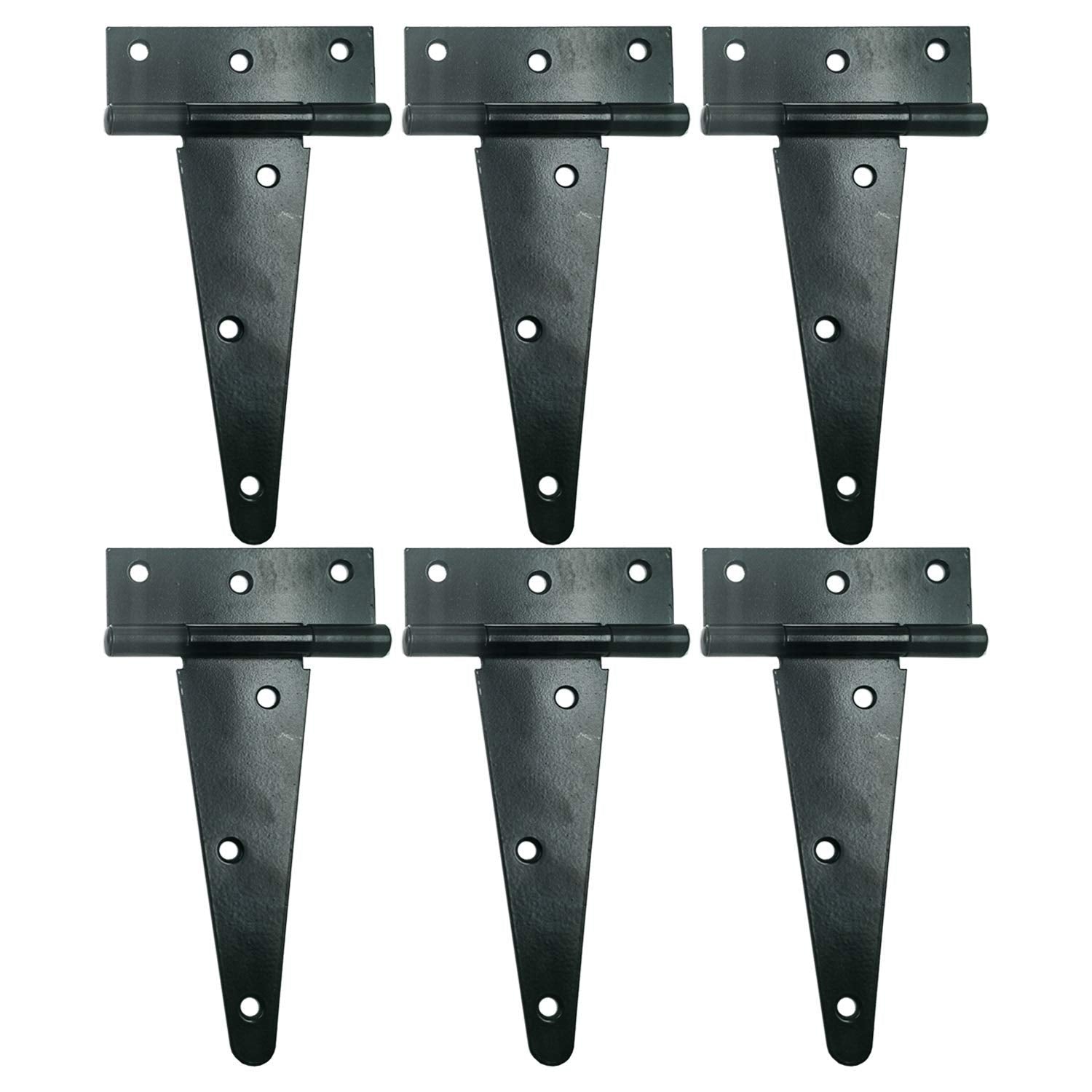 HLMOptimo heavy duty T-hinge 6inch front view, rustproof for outdoor gates