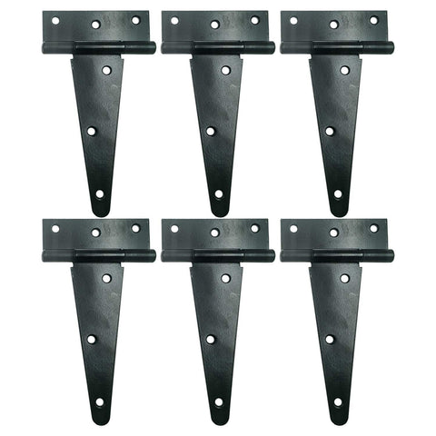 HLMOptimo heavy duty T-hinge 6inch front view, rustproof for outdoor gates