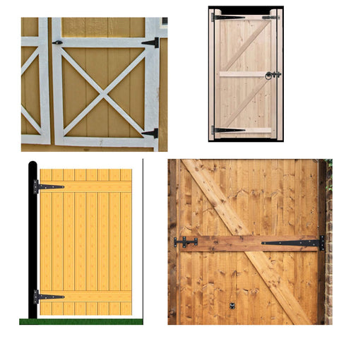 HLMOptimo heavy duty T-hinge 6inch gate application, ideal for farm fencing