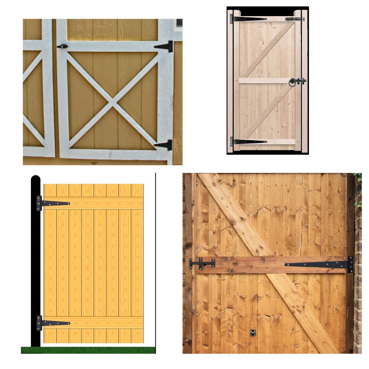 HLMOptimo T-hinge features self-tapping screw-ready holes for flat surface.