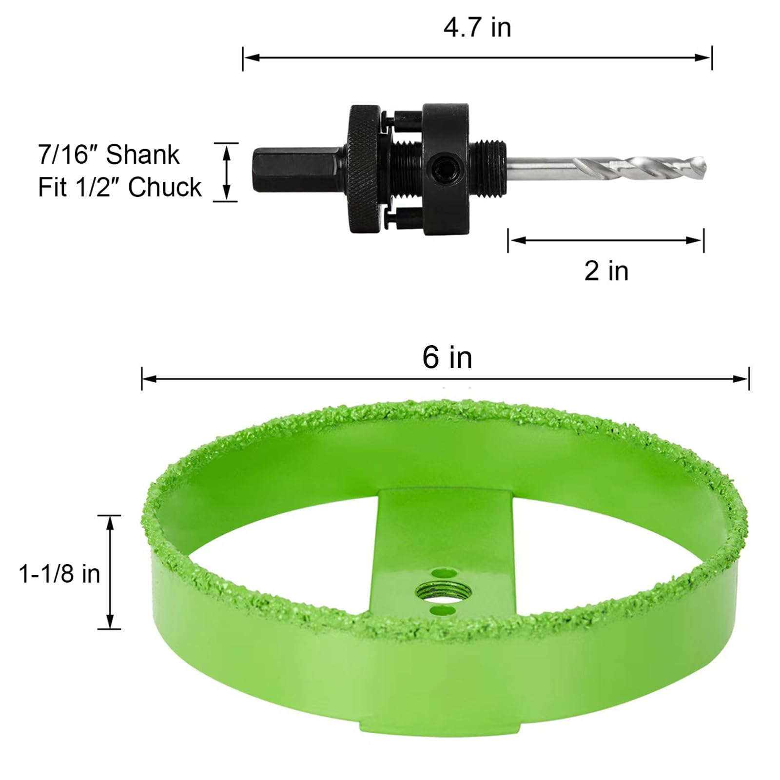 HLOFIZI 1-1/8 inch cutting depth keeps recessed fixture alignment.