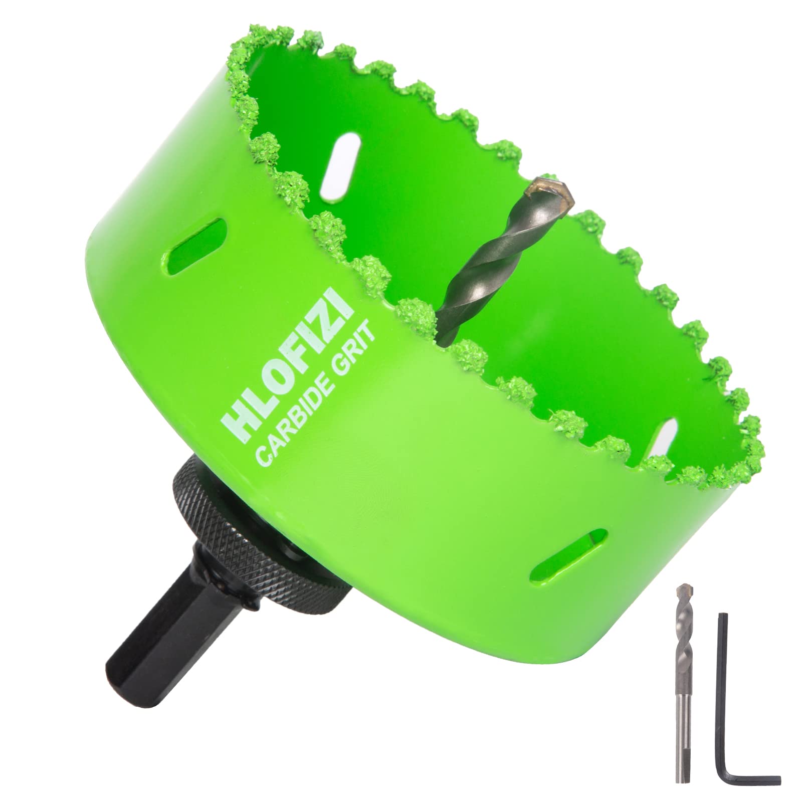 HLOFIZI carbide grit hole saw 4-1/8 inch ready for recessed lighting cuts.