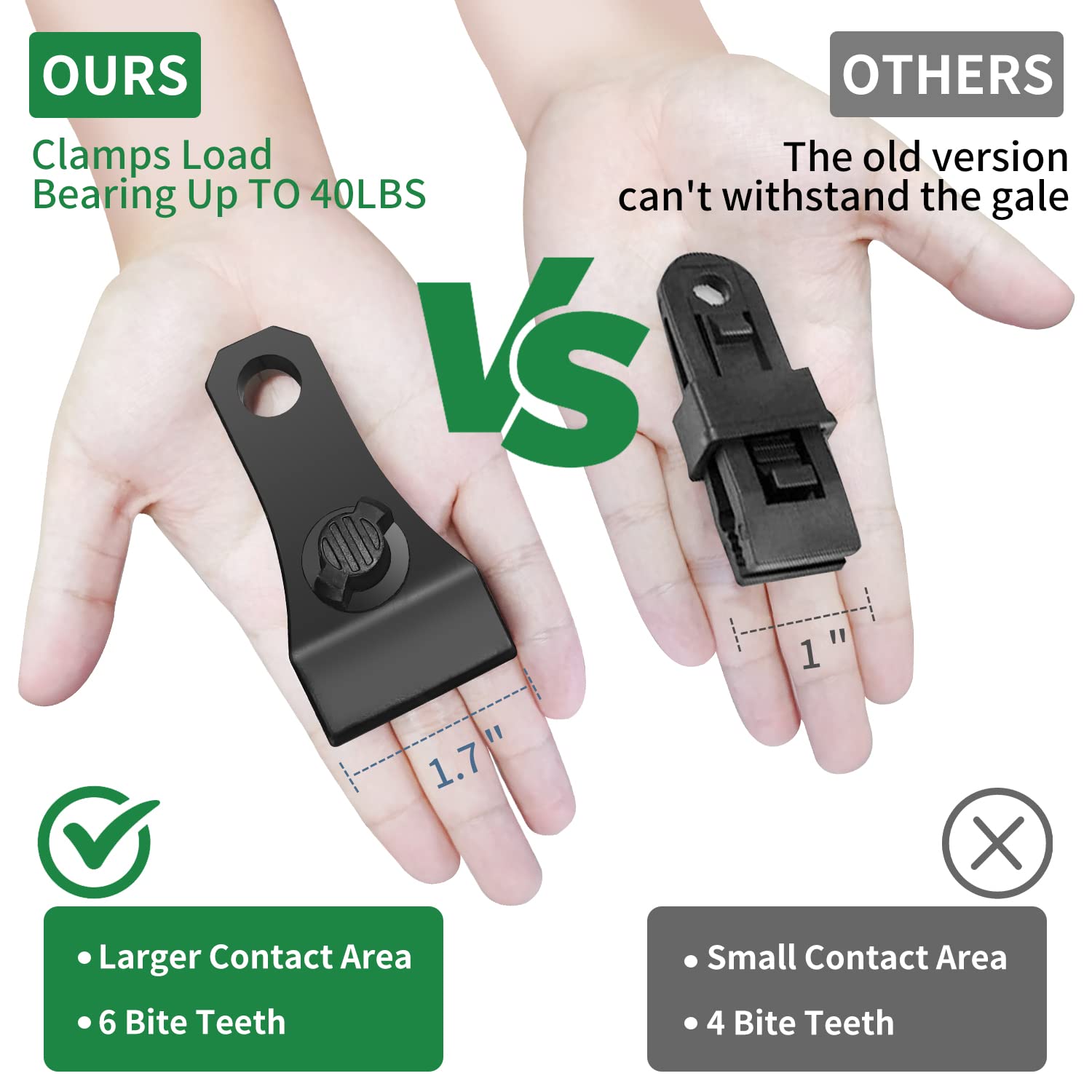 HLOGREE tarp clip thumb screw enhances attachment points