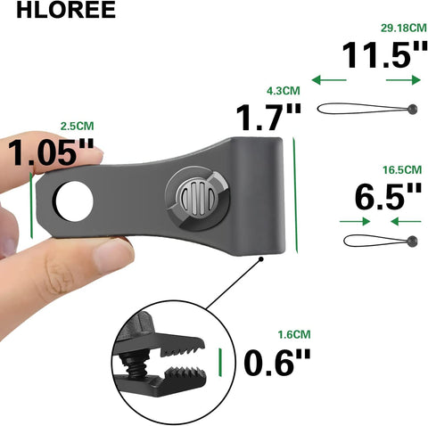 HLOGREE tarp clips securing car cover on windy days