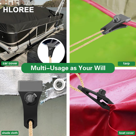 HLOGREE clip system for caravan canopy setup