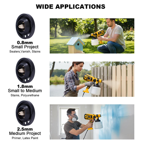 Ideal for walls, fences, and cabinets with reduced overspray