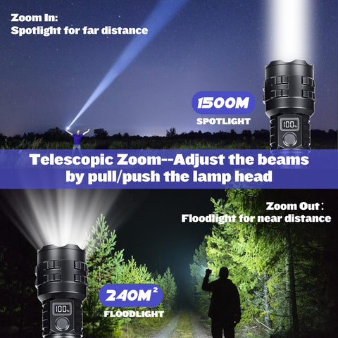 HMFREE LED chip close-up showcases ultra-bright beam for night visibility.