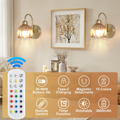 HMLUESR rechargeable bulb with magnetic detachability allows simple daily charging.