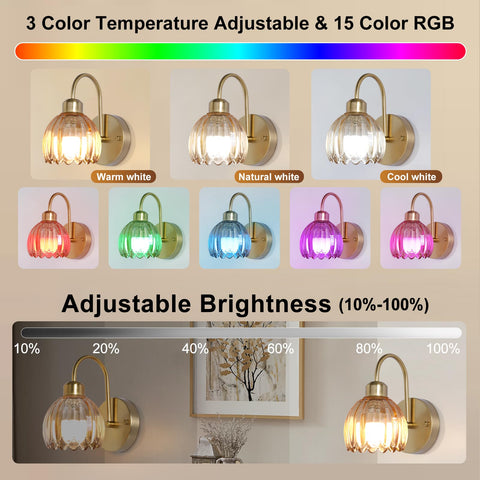 HMLUESR remote control enables convenient dimming and color changes.