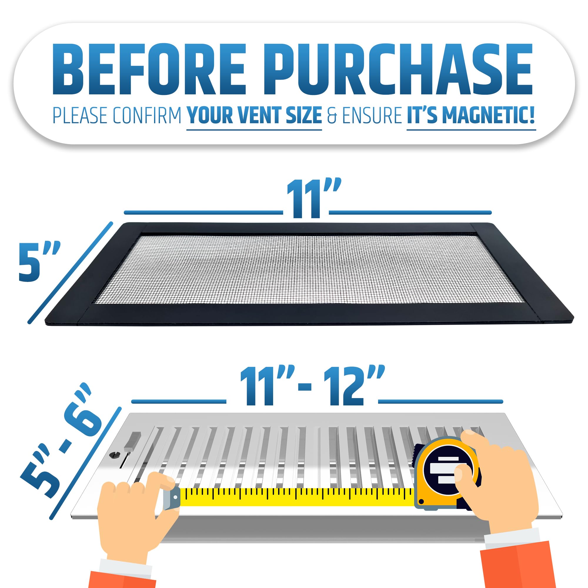 Corner neodymium magnets keep HMmagnets screen firmly in place.