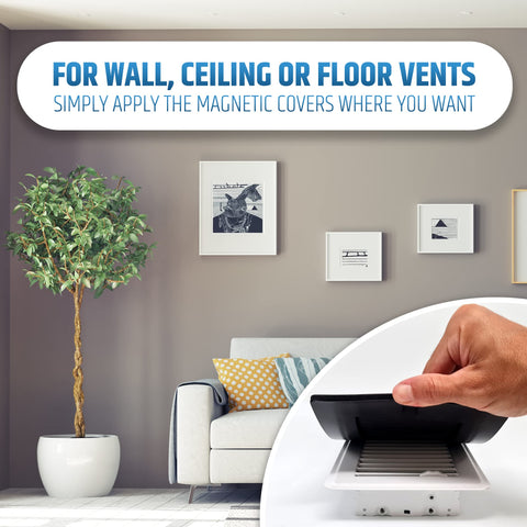 vent cover reduces noise and odors in apartment settings with HMmagnets