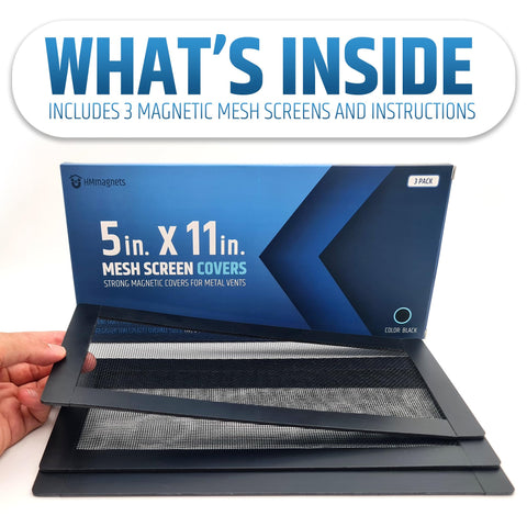 Secure, wide frame fits floor, wall, and ceiling registers.