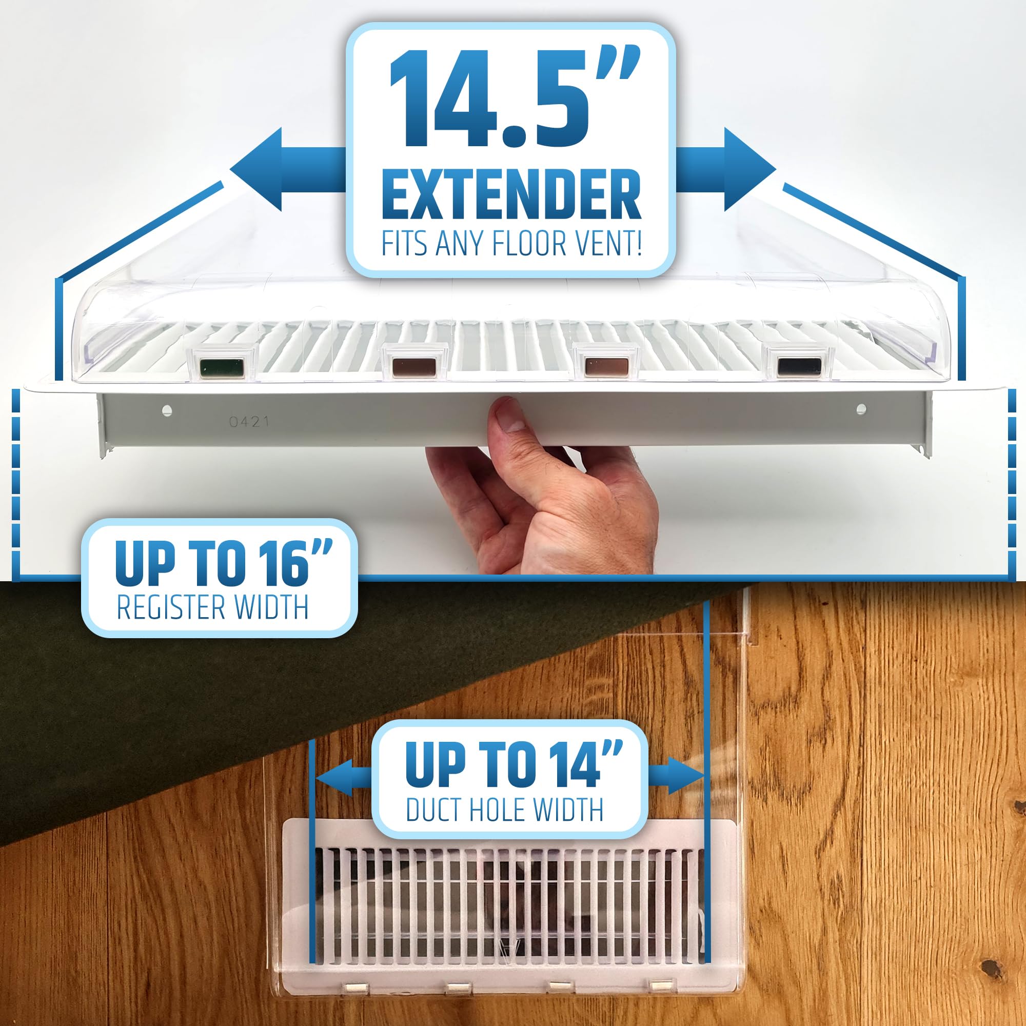 HMmagnets wide-vent compatibility fits vents up to 16-inch wide.