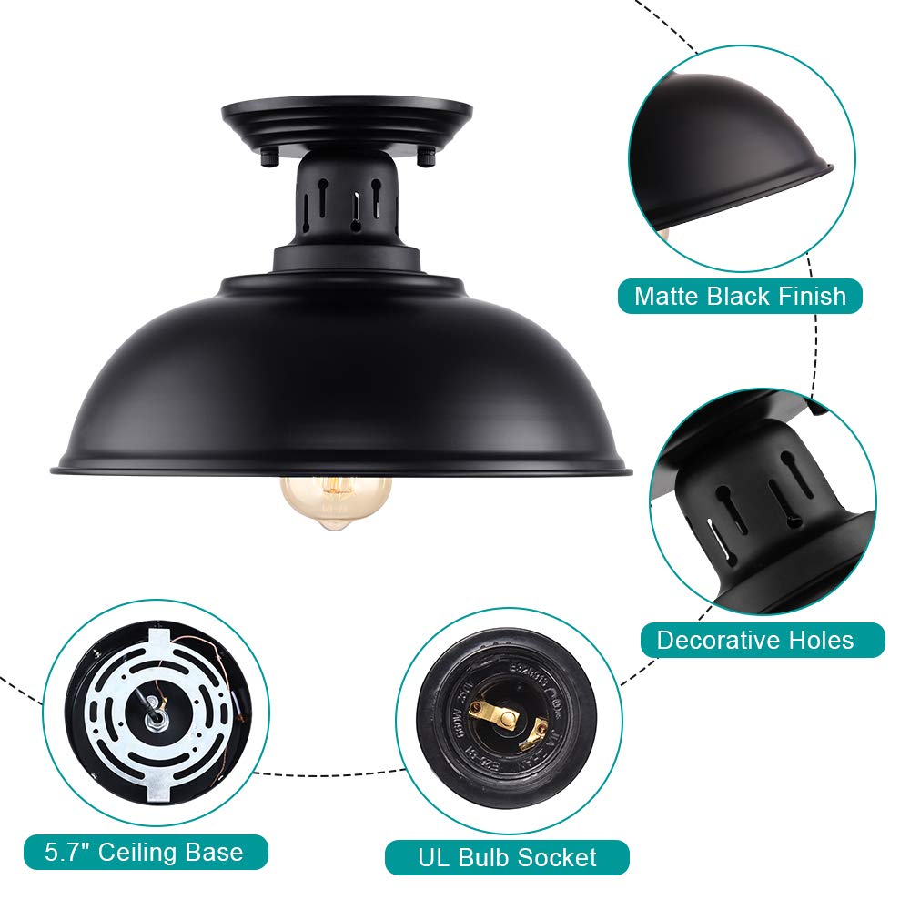 HMVPL black outdoor porch light provides weather-ready styling for patios and gazebos.
