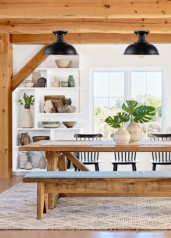 HMVPL entryway ceiling light blends with traditional decor while lighting the way.