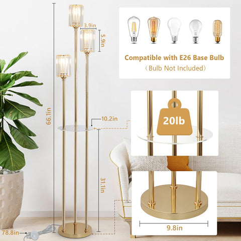 HMVPL crystal shade glow complements mid-century décor.