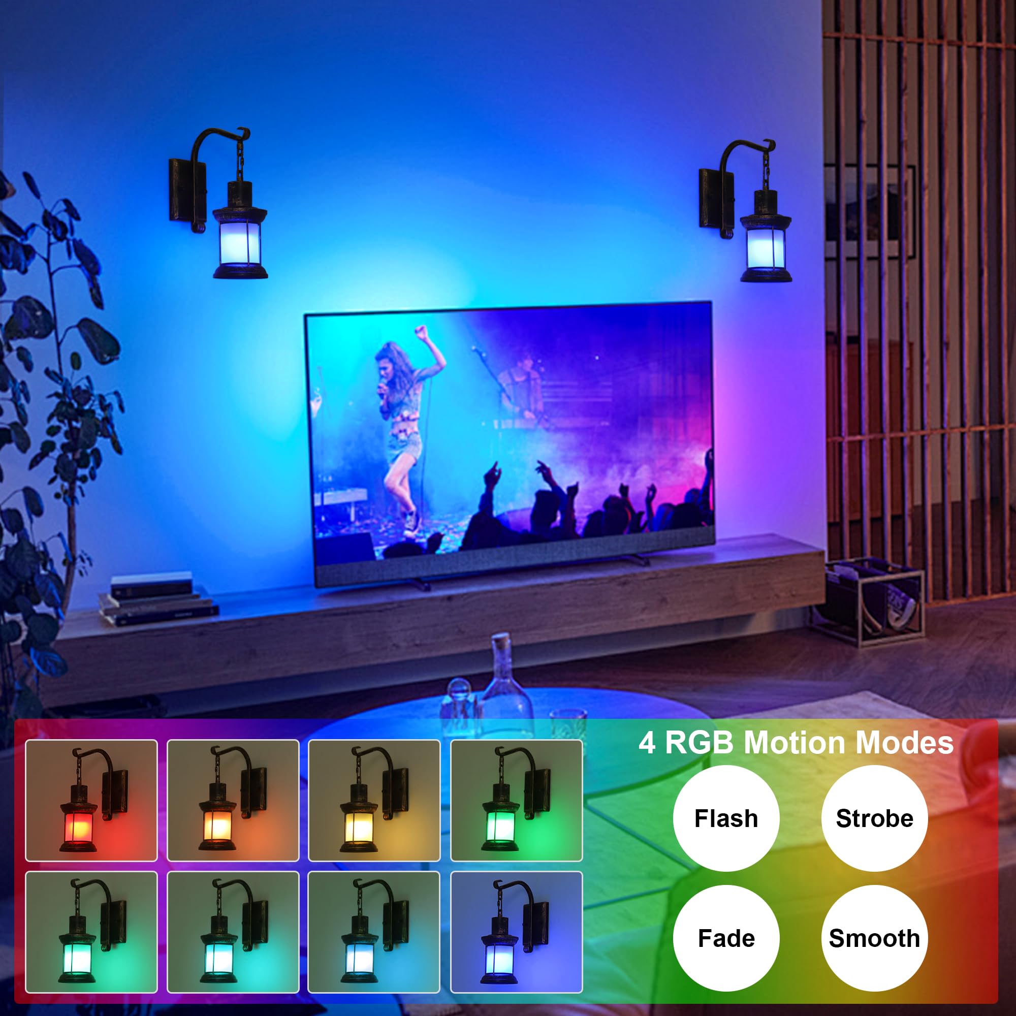 HMVPL rechargeable bulbs with 5500mAh for long-lasting ambient lighting