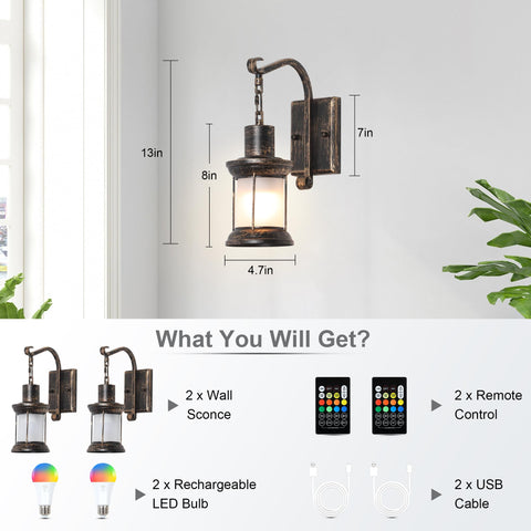 HMVPL wall sconce timer function helps schedule lights automatically