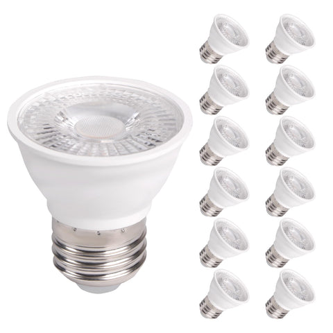 HMYYJT PAR16 dimmable LED bulb for focused cabinet lighting with instant brightness.