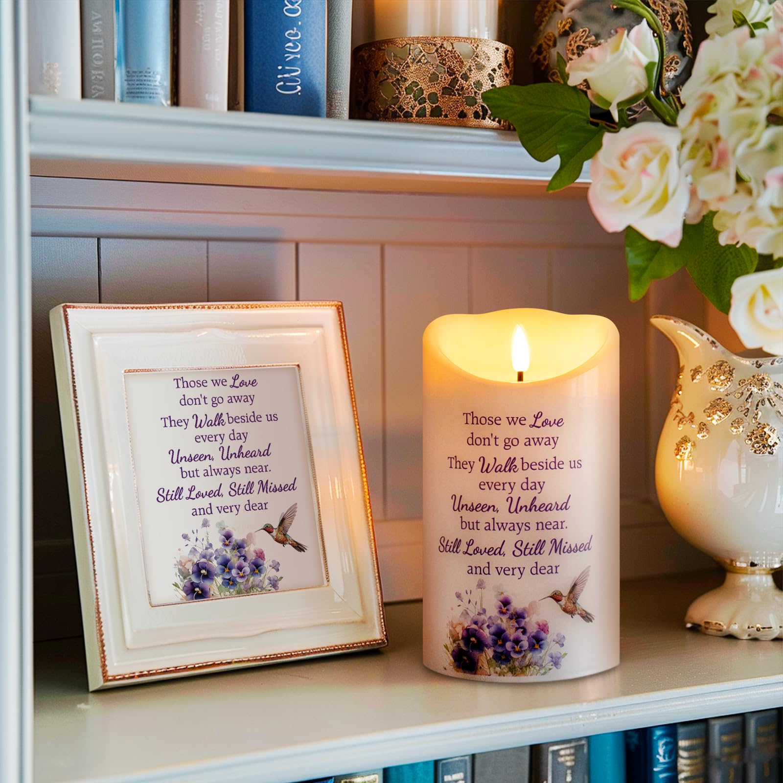 HN HAIINAA battery-powered flameless candle offers safe lighting without open flame.