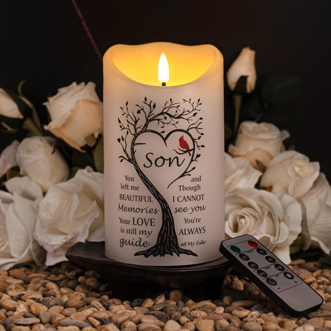 HN HAIINAA battery-operated flameless candle for safe home use