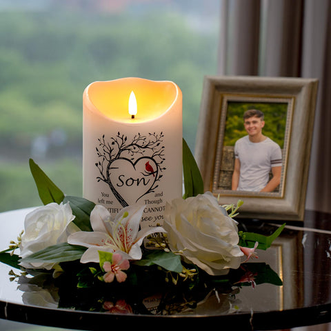 HN HAIINAA candle with remote control shown for easy operation and remembrance