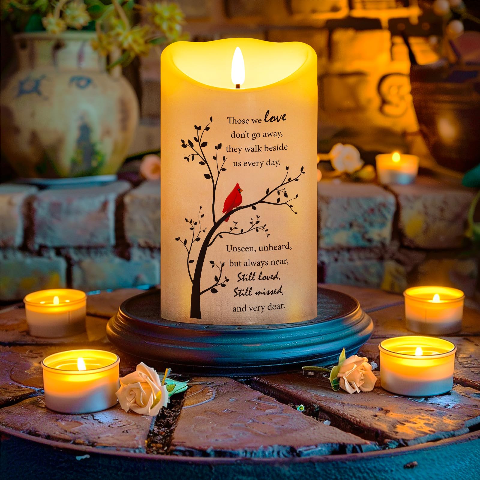 HN HAIINAA memorial candle safe for homes with kids and pets.