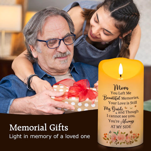 HN HAIINAA battery-operated memorial candle offers safe home use.