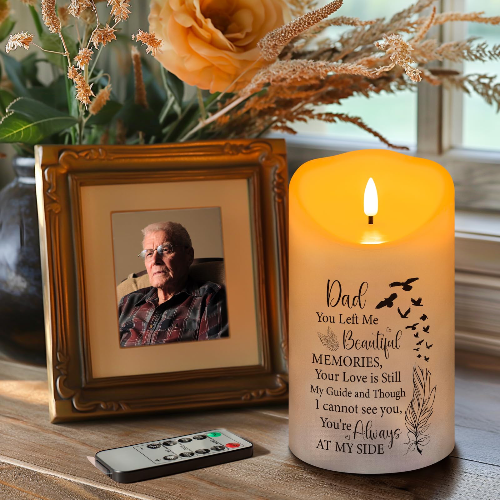 HN HAIINAA real wax surface with printed memorial words for dignified remembrance