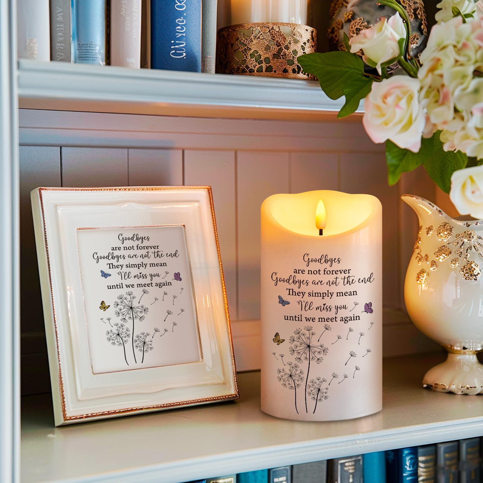 HN HAIINAA LED flicker candle delivers lifelike glow without open flame.