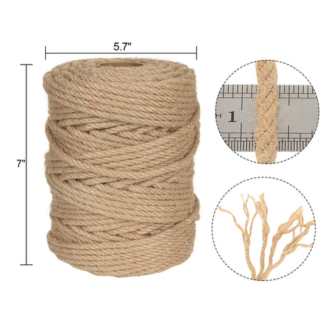 HNBun heavy-duty 6mm jute rope ideal for repairs and garden tasks.