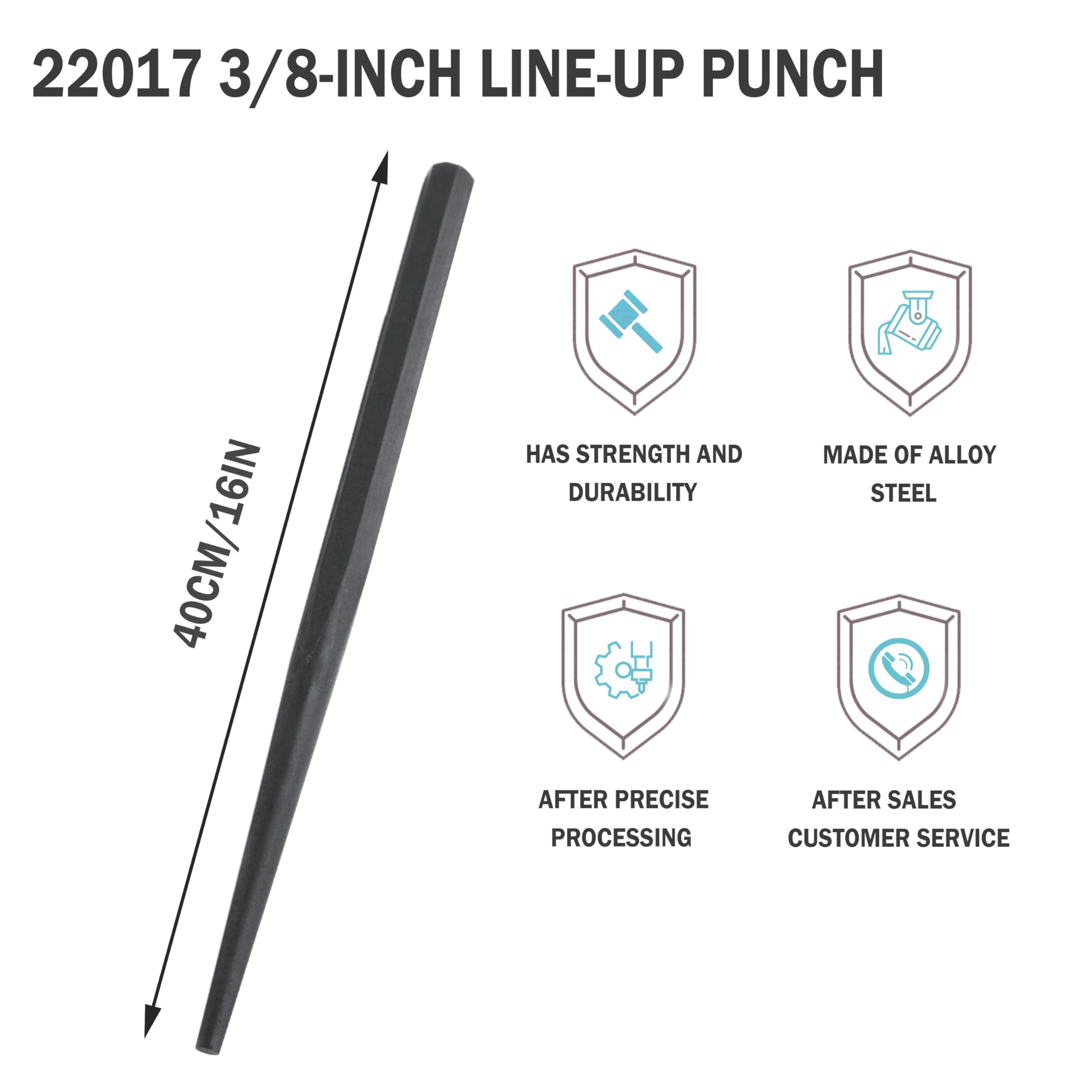 HNF line-up punch black oxide finish highlights durability