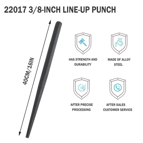 HNF line-up punch black oxide finish highlights durability