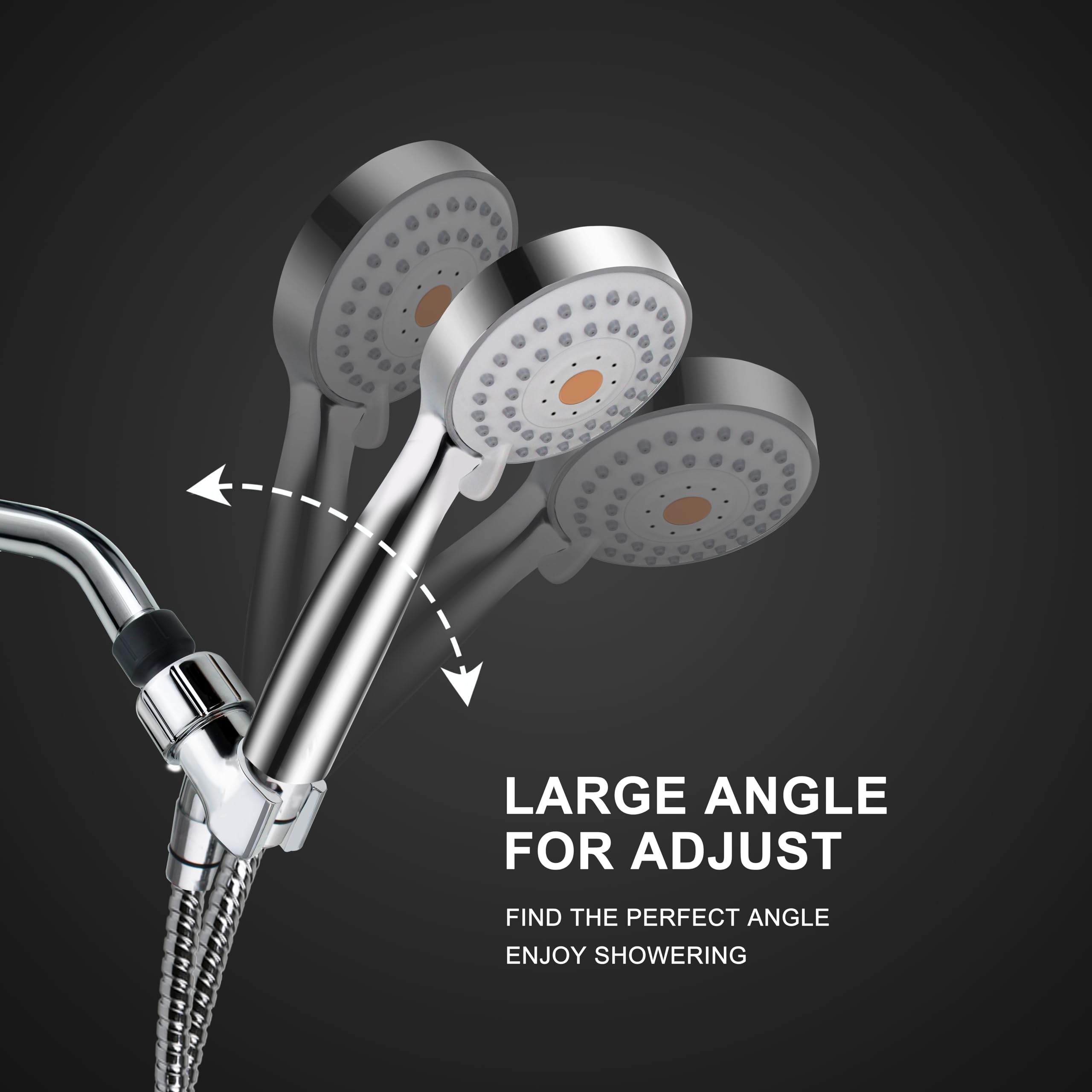 HO2ME anti-clog nozzle detail highlights easy cleaning and maintenance.