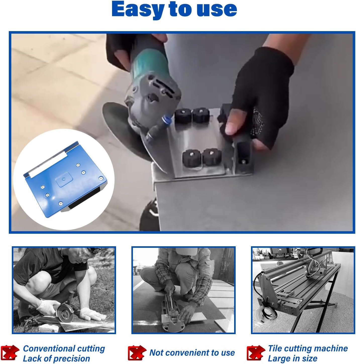 HOAIXUN fixed holes secure the grinder and reduce vibration