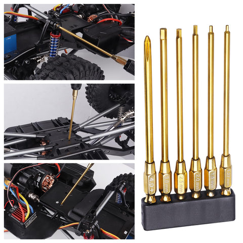 Durable alloy steel construction from HobbyPark reduces wear on bits.