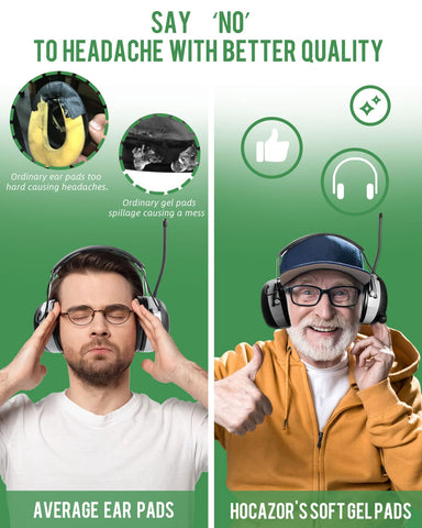 Silicone ear pads with anti-sweat design from Hocazor G-1003