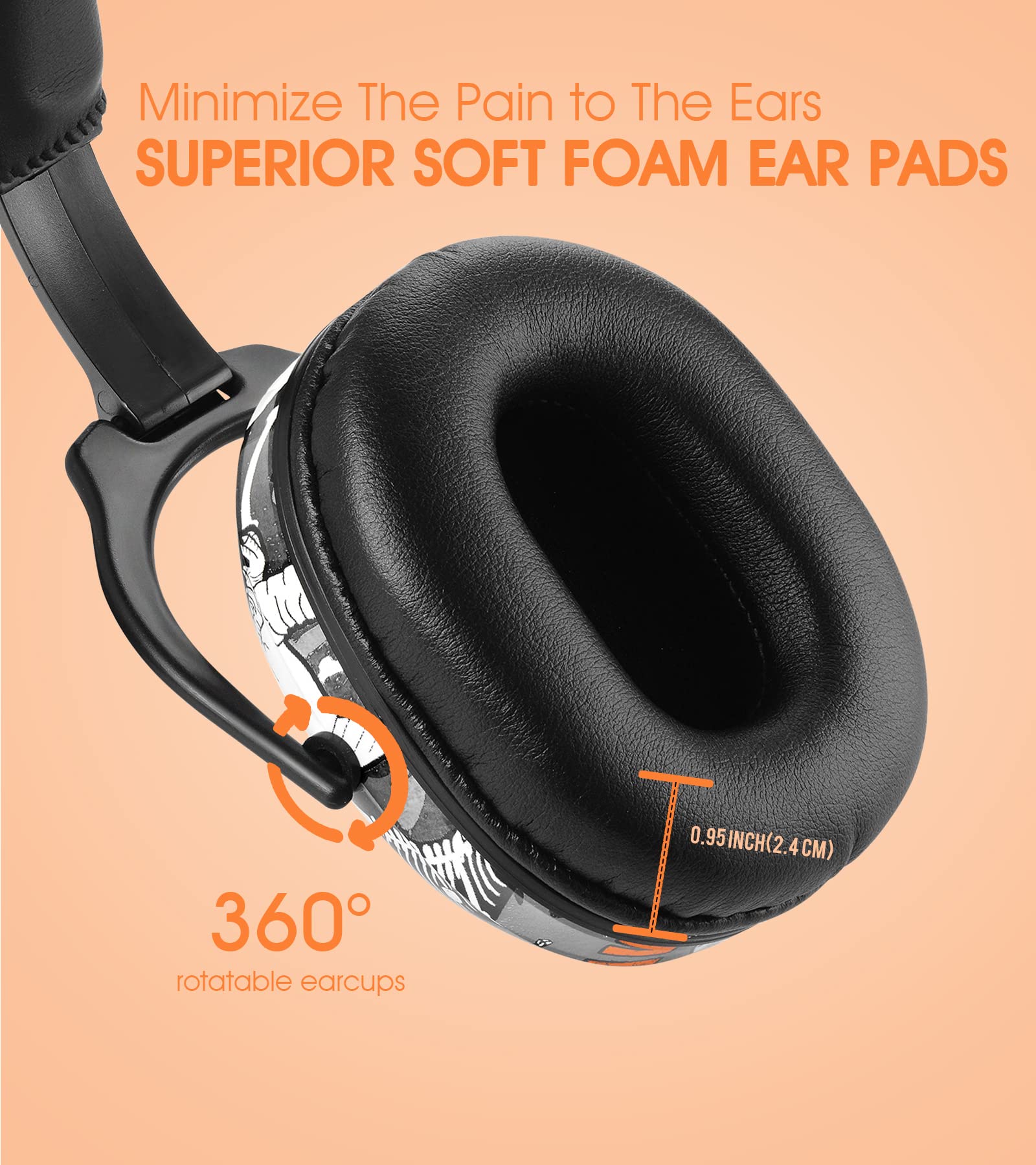 NRR 22dB protection from Hocazor HZ015 for kids