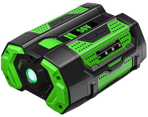 HOCHSTERN 56V 5.0Ah replacement battery ready for extended outdoor tool use.