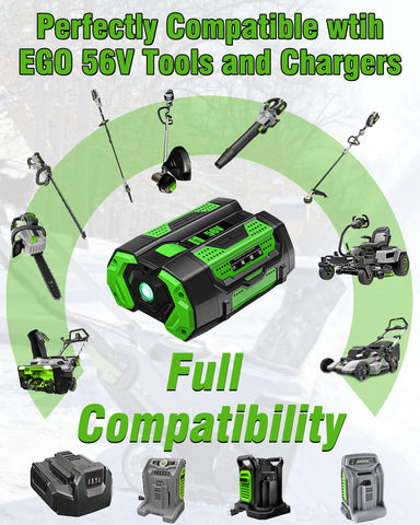 HOCHSTERN charger compatibility with original 56V charger shown.